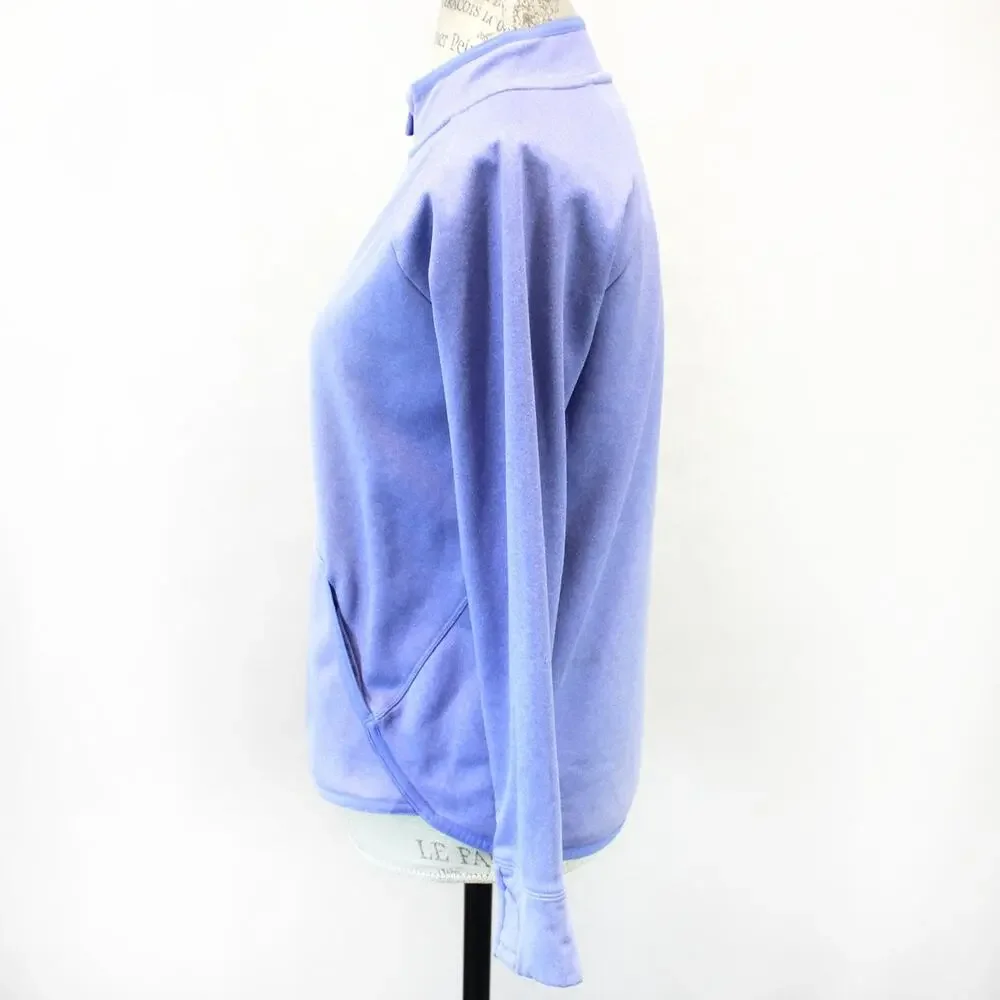 Athleta Girl Violet Zipped Sweetshirt Top Stand Neck Activewear Size XL 14 Year